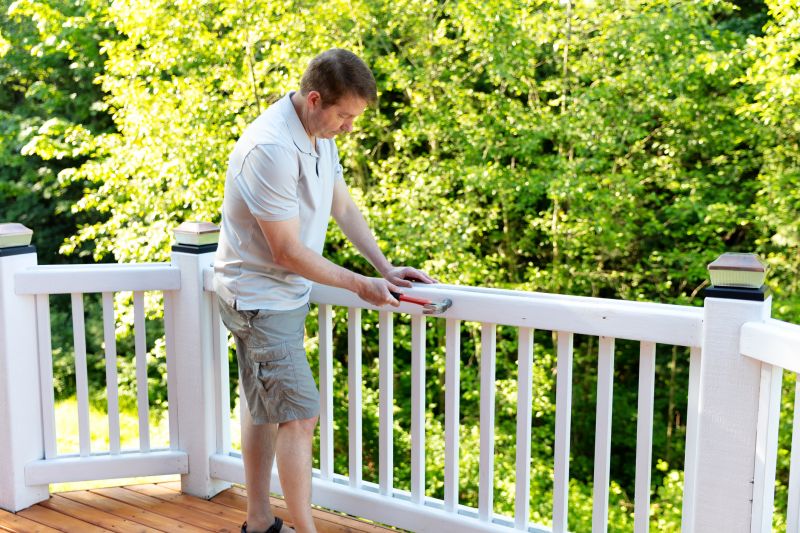 Wood Stair Railing Repair in Alpharetta, GA