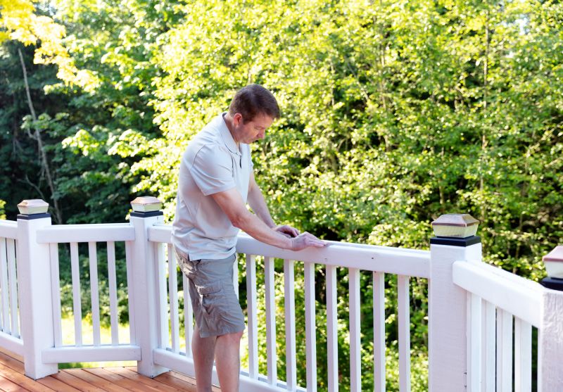 Wood Stair Railing Repair in Olathe, KS