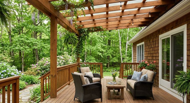 Wooden Patio Installation in Boston, MA